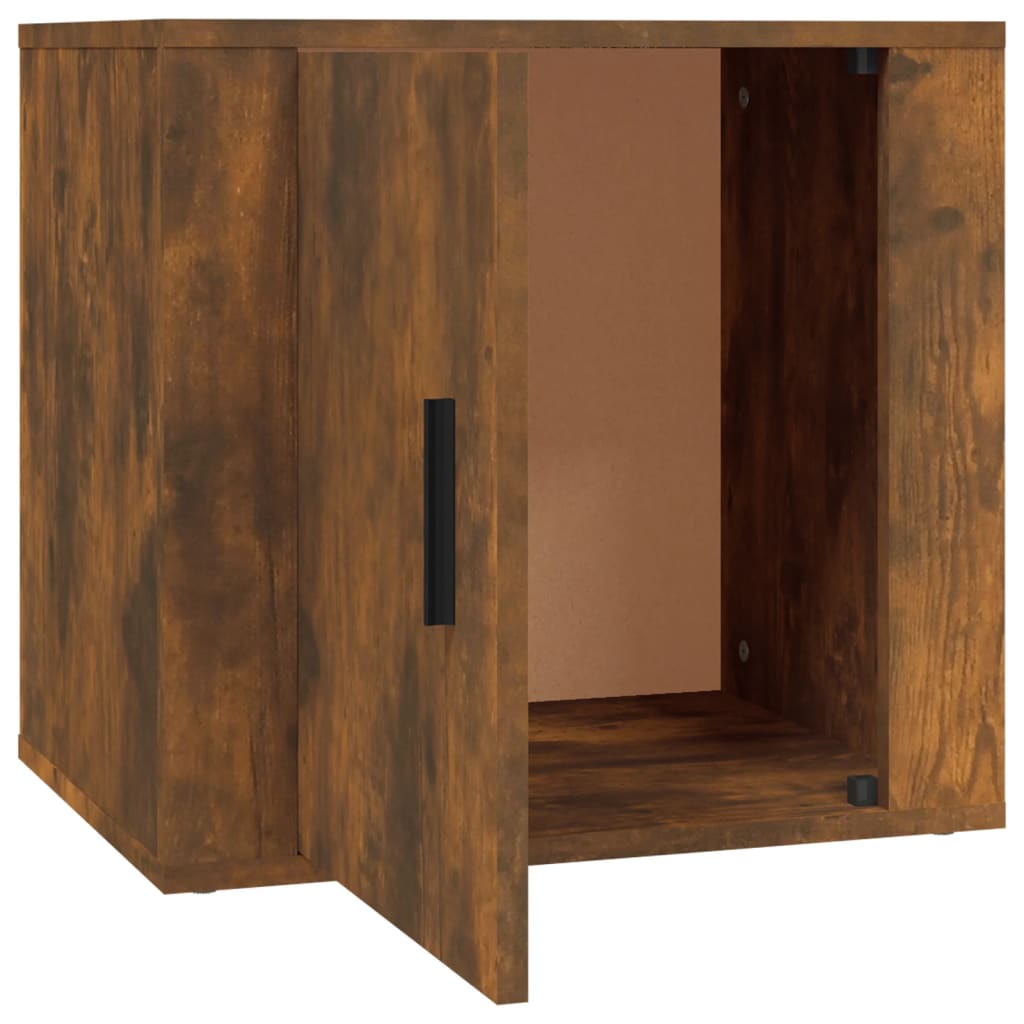 Bedside Cabinet Smoked Oak 50x39x47 cm